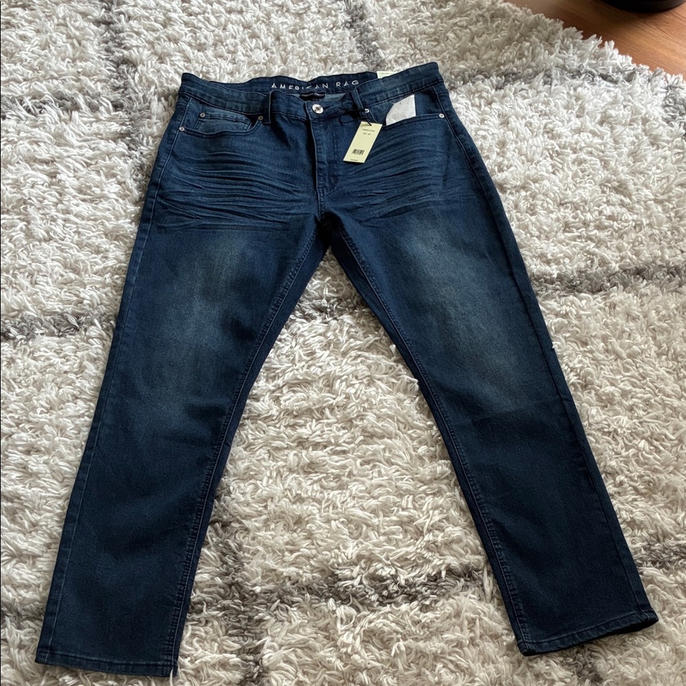 American Rag Men's Deep Blue Slim Jeans